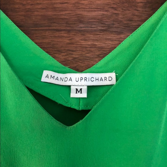 Amanda Uprichard Green Silk Mini Dress - Picture 3 of 4